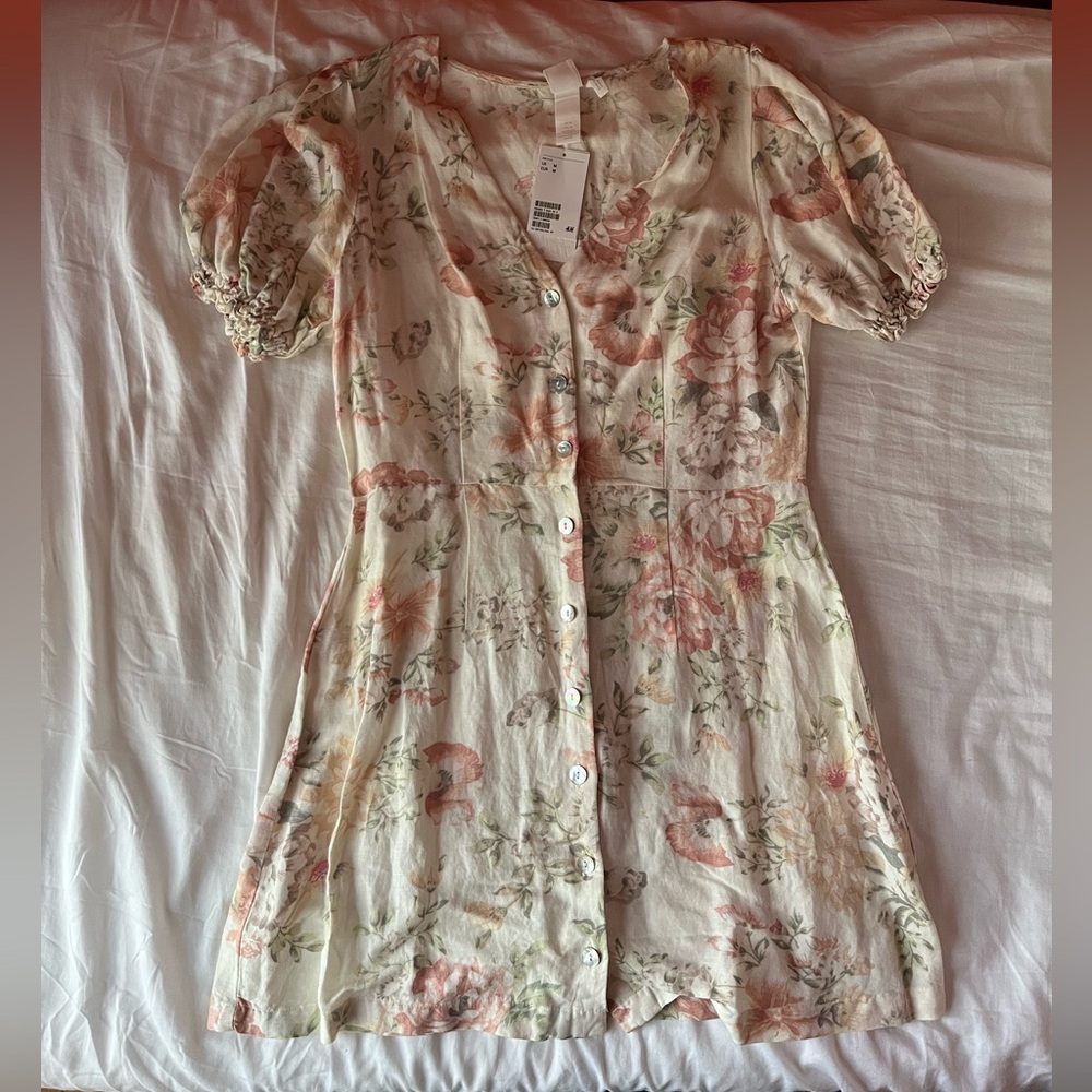 H&M Floral Button-Down Dress